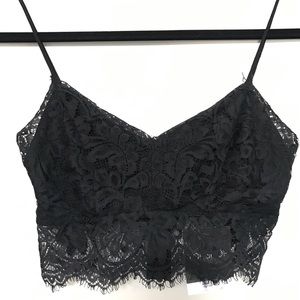 TopShop NWT Black Lace Bralette 🍒